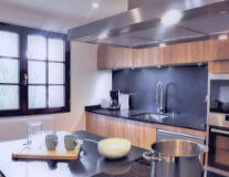 indoor, kitchen, sink, countertop, ceiling, home appliance, interior, cabinetry, design, gas stove